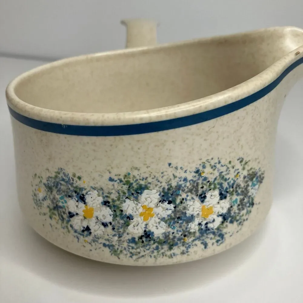 Vintage Lenox Temperware Dewdrops Pattern 16 oz Gravy Boat